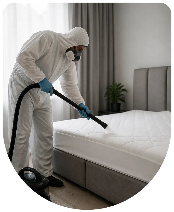 Профессиональное уничтожение пылевых клещей в Видном