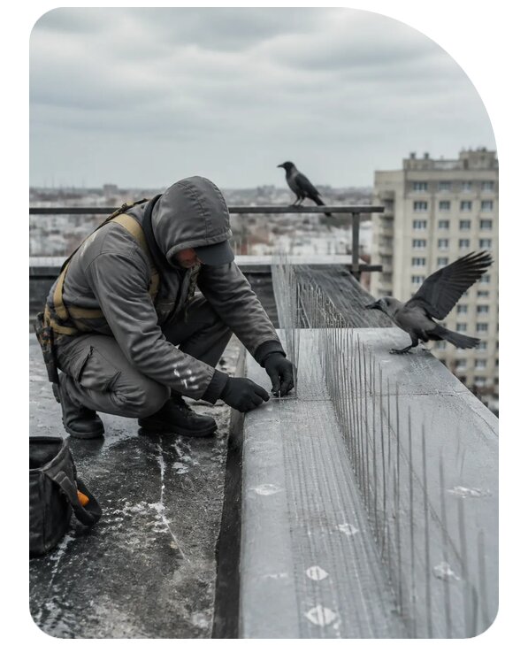 Защита от ворон под ключ в Видном по цене от 5175 р. | Сенат-Вдн